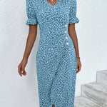 Sierra | Short Sleeve Floral Print Dress