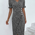 Sierra | Short Sleeve Floral Print Dress