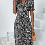 Sierra | Short Sleeve Floral Print Dress