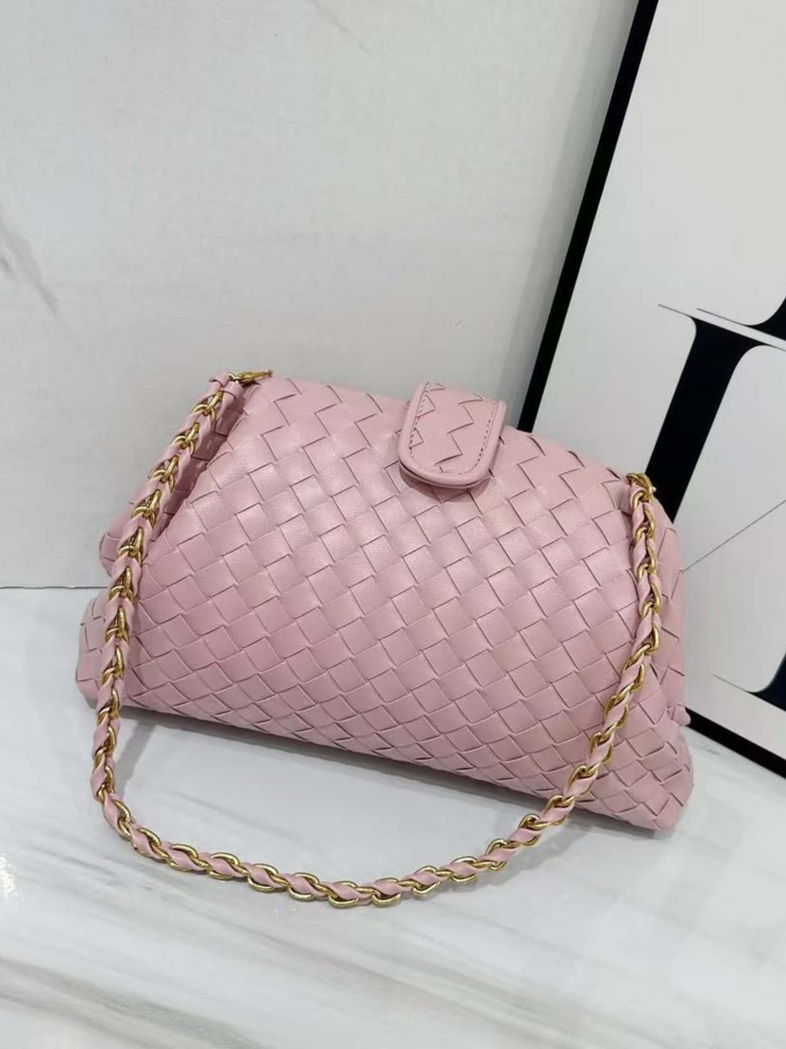 Meline Woven Chain Bag