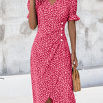 Sierra | Short Sleeve Floral Print Dress