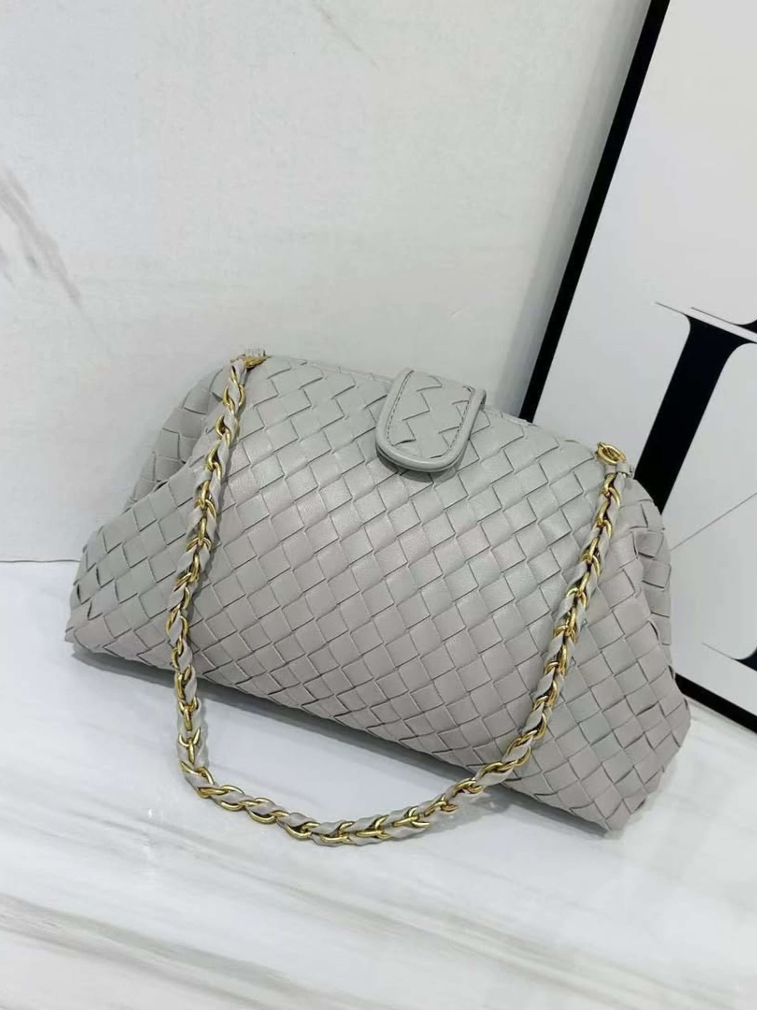 Meline Woven Chain Bag