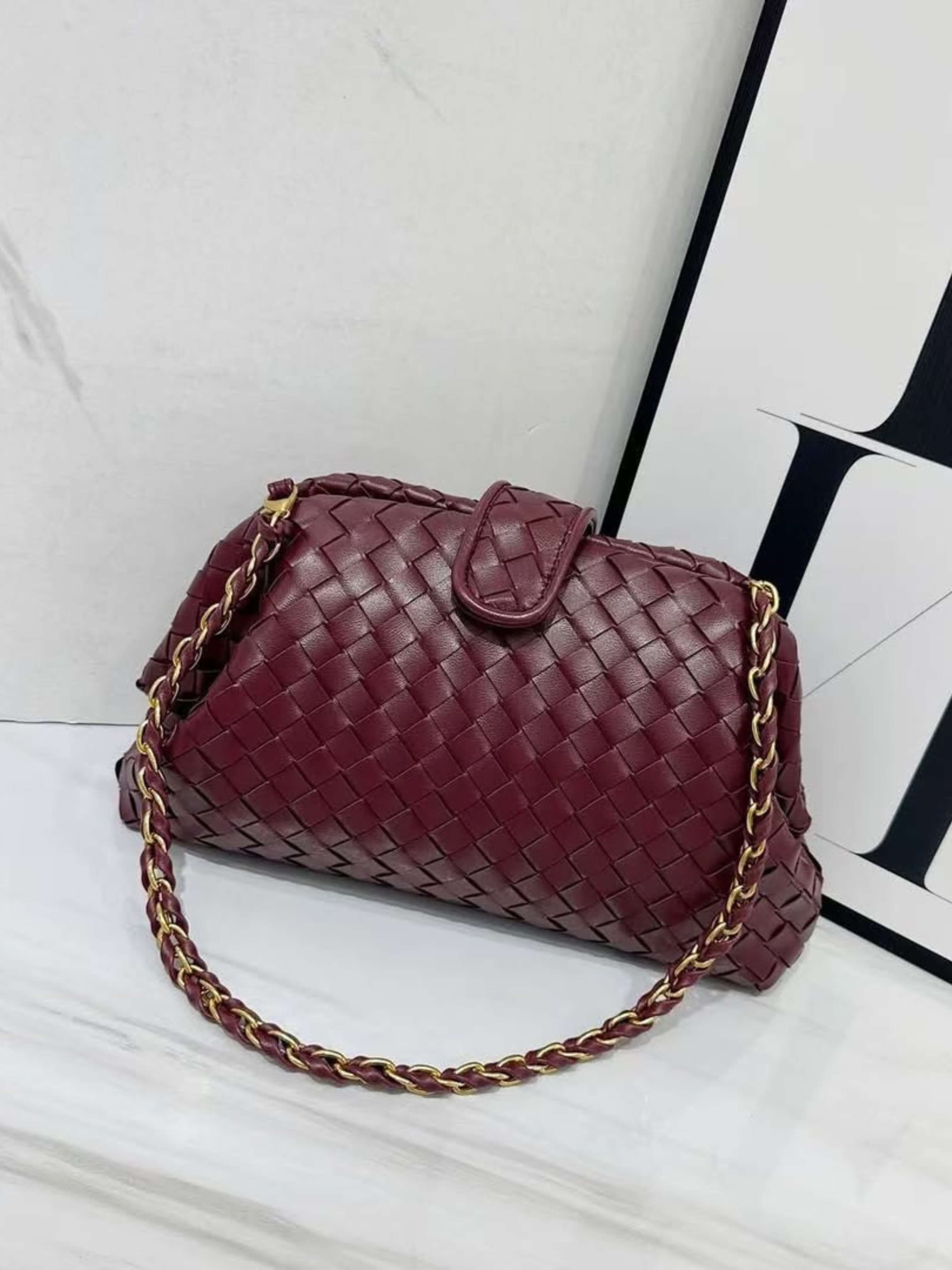 Meline Woven Chain Bag