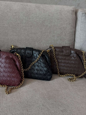 Meline Woven Chain Bag
