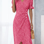 Sierra | Short Sleeve Floral Print Dress