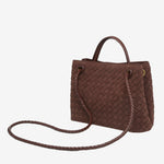 Sabine Woven Suede Bag Small