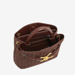 Sabine Woven Suede Bag Small