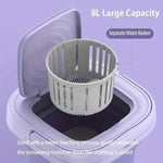 Portable Mini Washing Machine Washer Foldable Washer and Spin Dryer Small Travel
