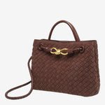 Sabine Woven Suede Bag Small