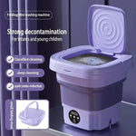 Portable Mini Washing Machine Washer Foldable Washer and Spin Dryer Small Travel