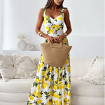 Lucia Backless Pleated Maxi Dress