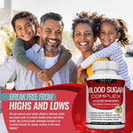 Vitamin C, Vitamin E Supplement, Blood Sugar Complex, Supports Heart Health, Overall Health and Immune System, 60 Capsules