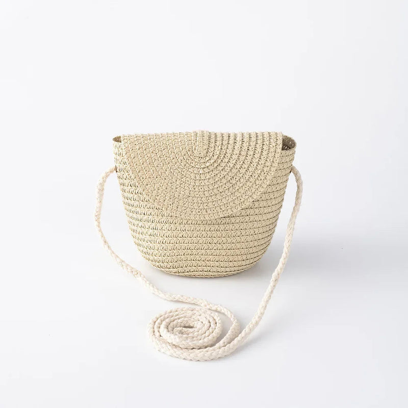Bolsa De Praia Arabella Compra & Pronto Bege 18x15cm 